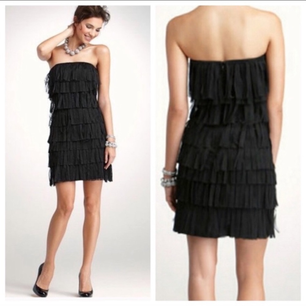 Ann Taylor cocktail dress in black with all tags attached. Size 8, zero flaws!